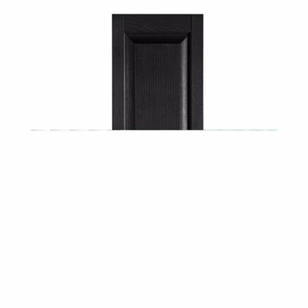 DESIGNS-DONE-RIGHT Premier Raised Panel Exterior Decorative Shutters, Black - 15 x 67 in. DE114671